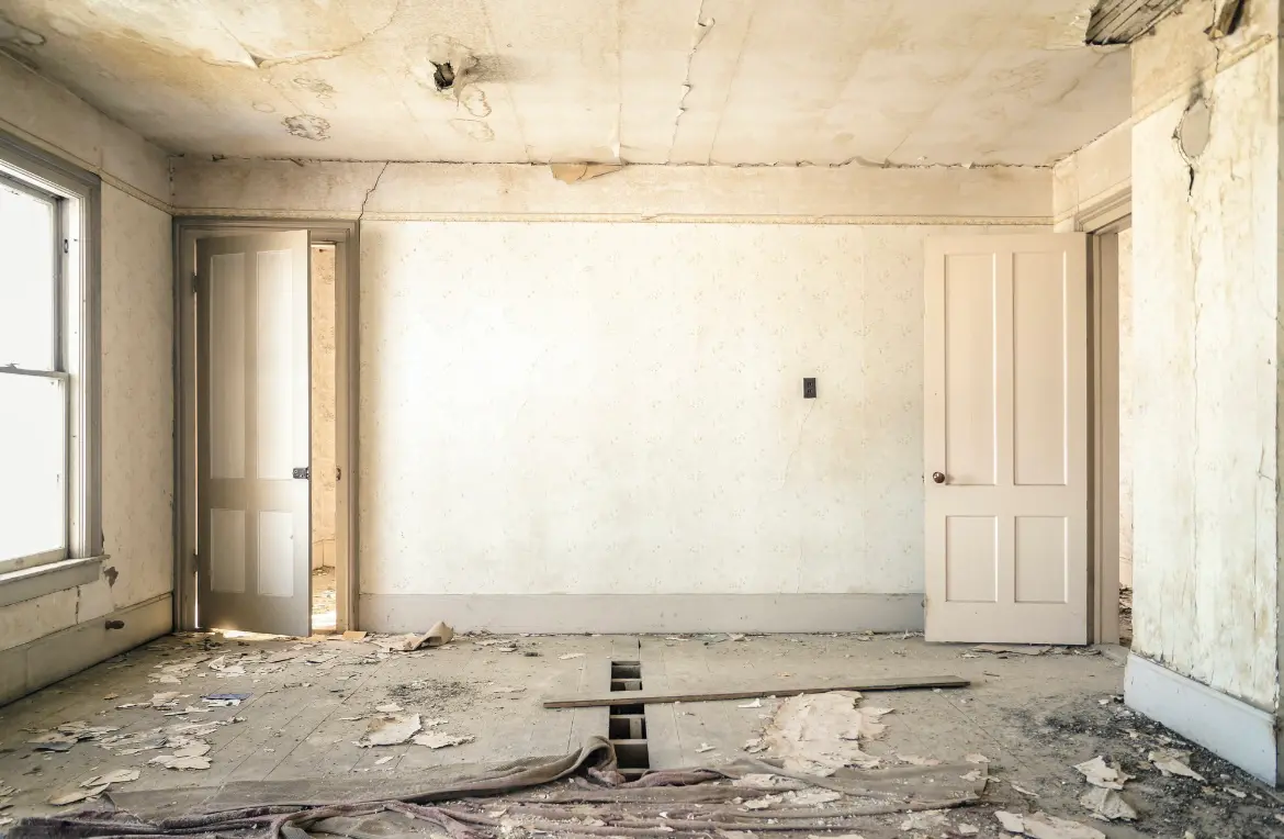 Waste disposal crew managing a cleanout project in Grayling